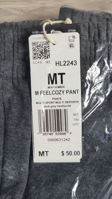 Мужские спортивные штаны на флисе Adidas HL2243 MT (M для высоких)