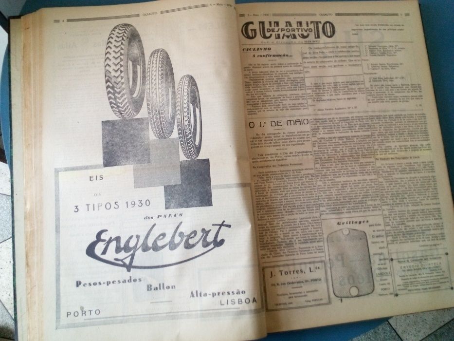 Guiauto - voz chauffer - semanarios automoveis 1930 - raros