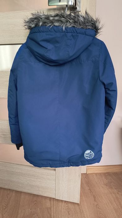 Kurtka chłopięca zimowa niebieska 134/140