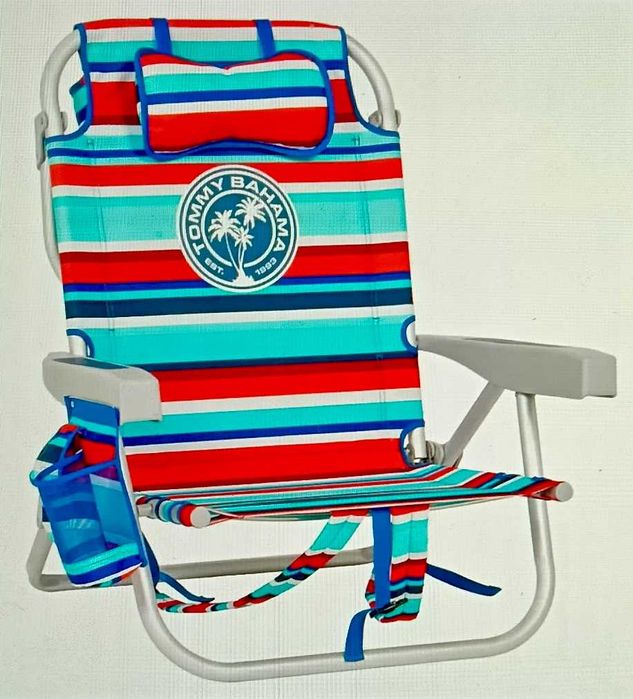 Cadeira de praia, camping e pesca Tommy Bahama nova e precintada