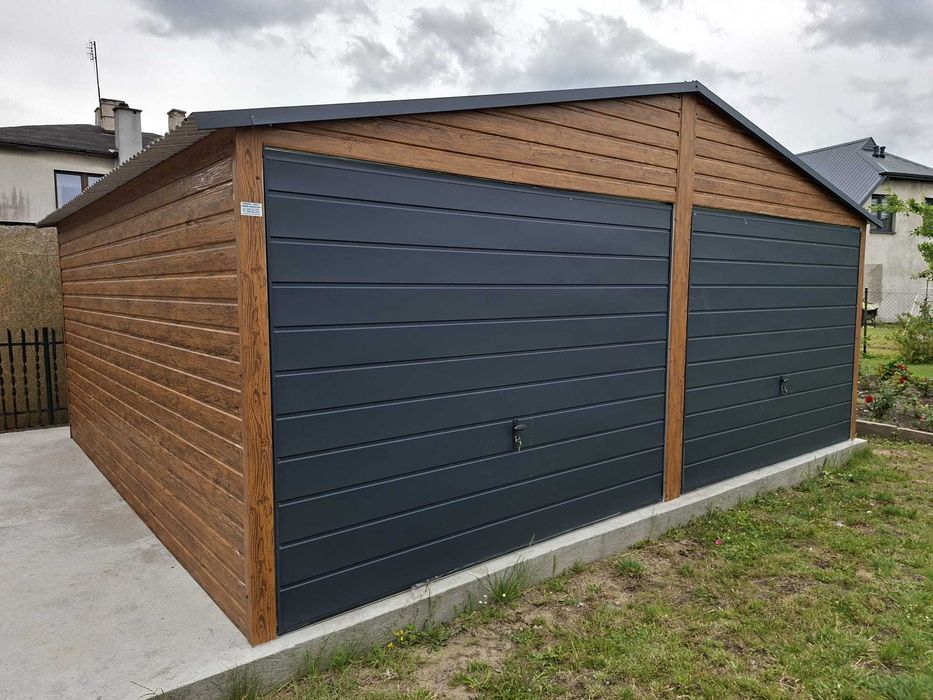Garaż blaszany 6m x 5m Premium Garaże blaszane 6x5 6x6 8x5 8x6 9x5 9x6 PRODUCENT