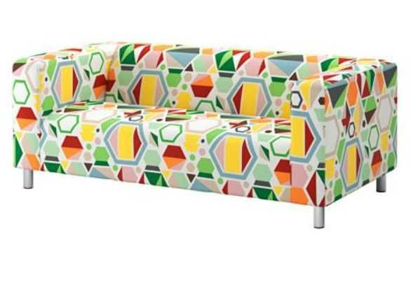 Sofá 2 lugares, Colorido KLIPPAN