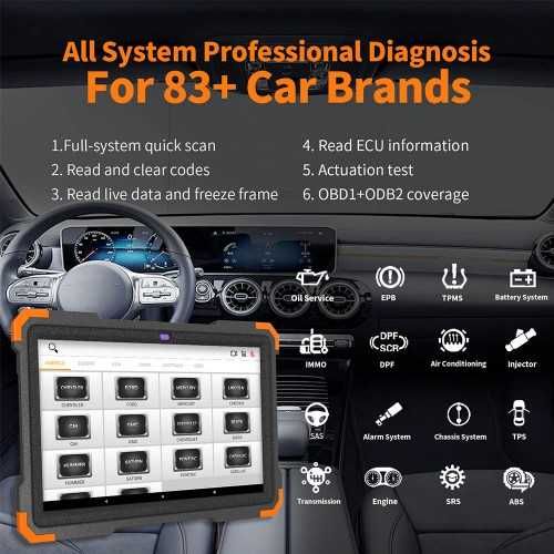 Maquina diagnosticos OBD para carros HUMZOR NEXZSYS NS366S Tablet