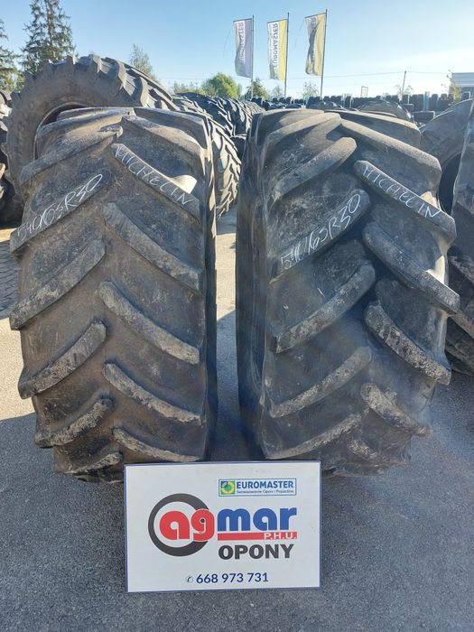 540/65R30 Michelin XM 108 Opony używane rolnicze para