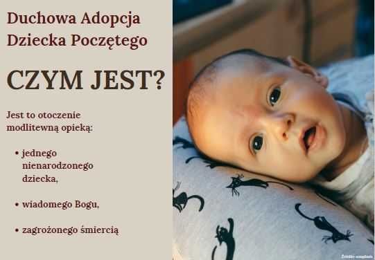 Plakaty Duchowa Adopcja, format B1, papier, 10 sztuk