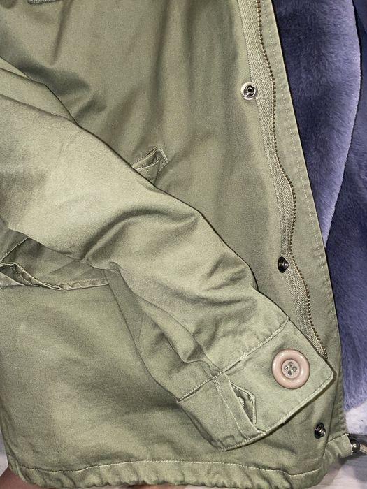 Демісезонна куртка (парка) хакі зі знімним хутром