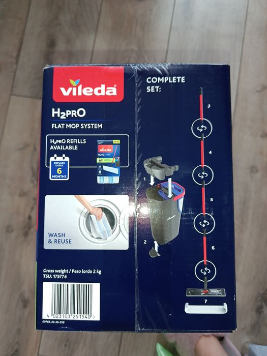 Nowość Vileda H2Pro flat mop system płaski