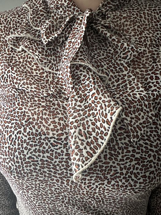 Leopardowa sukienka Sisley
