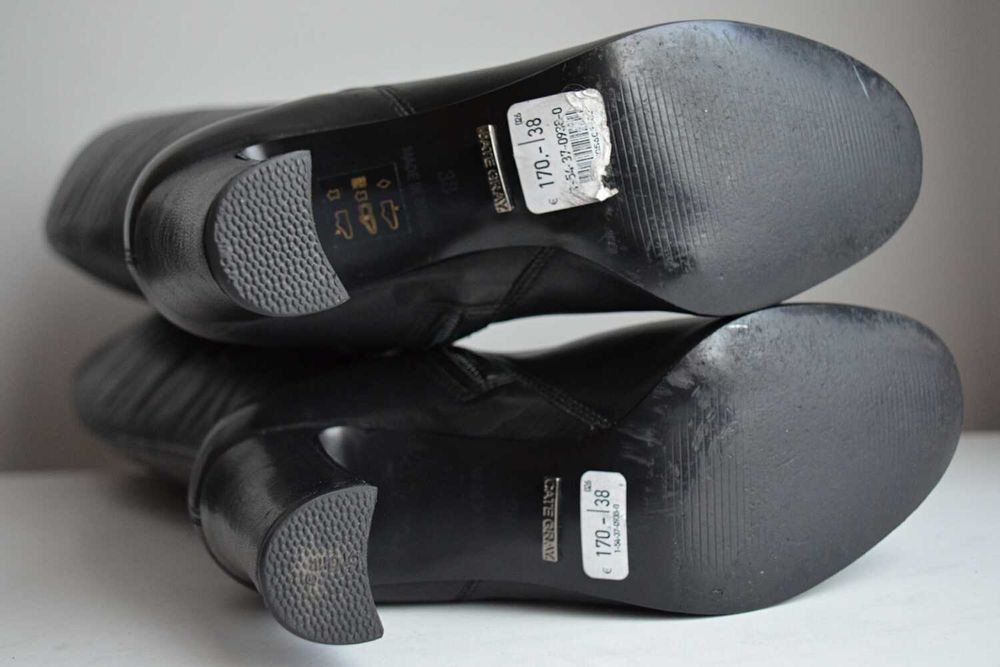 Kozaki Cate Gray z WYSOKĄ cholewką do kolana 38