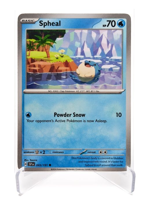 Spheal 043/191 karta pokemon Surging Sparks