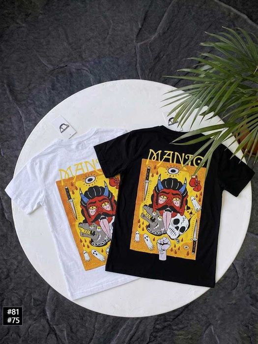 Новая футболка MANTO — Jiu-Jitsu — Чорна / Біла — Манто — ХС С М Л ХЛ