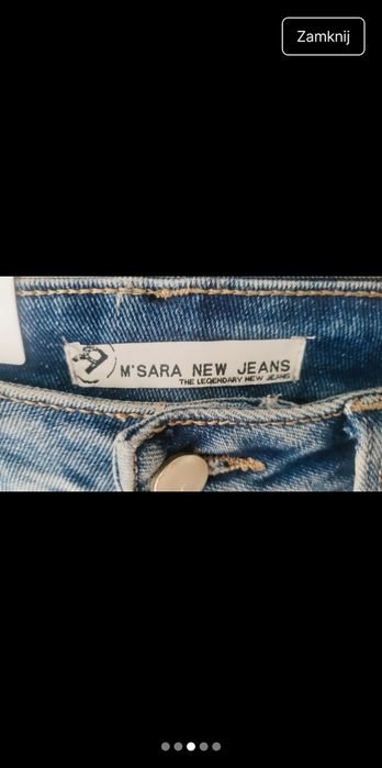 Jeansy m.sara xs