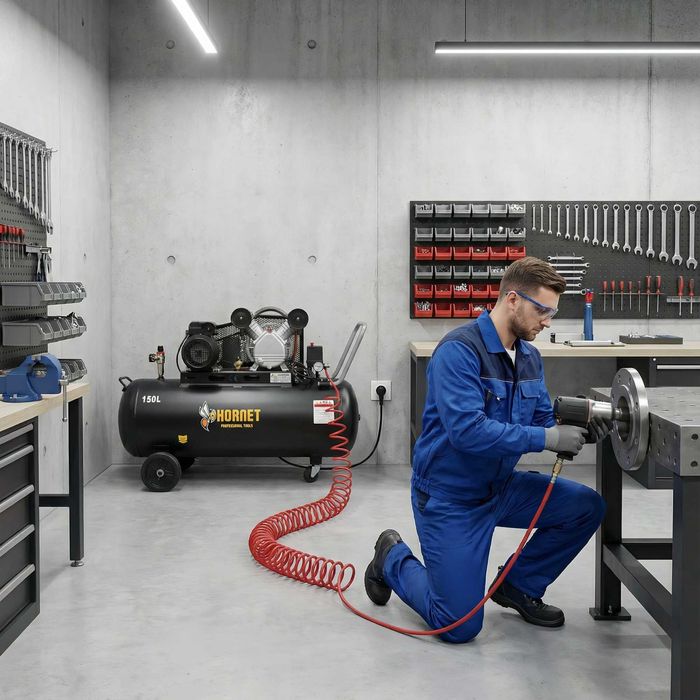 12 Bar 150l Kompresor olejowy sprężarka 4,7KM 570l/min PROMOCJA!