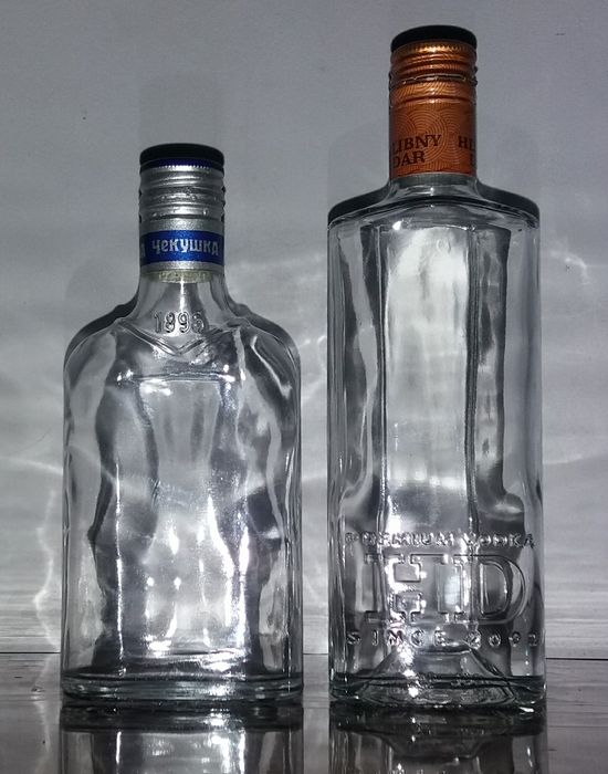 Скляні пляшки 0,2л та 0,25