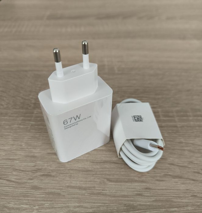 NOWY ZESTAW Szybka Ładowarka 67W do telefonu + kabel USB-C