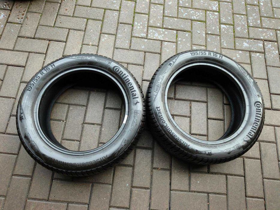 195/55 87H R16 CONTINENTAL ASC 8mm jakNOWE 2020r Całoroczne 2szt Opony