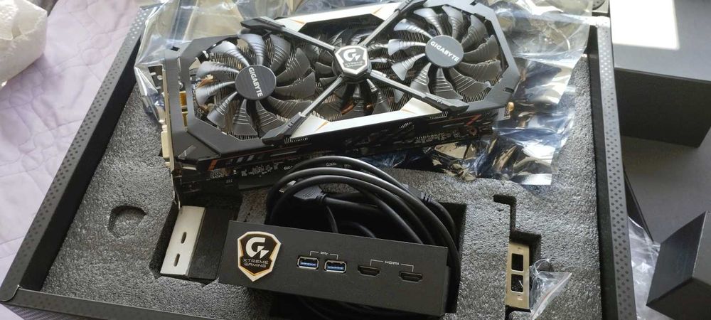 •	Видеокарта Gigabyte GTX 1080 серии Xtreme Gaming 8 Gb.
