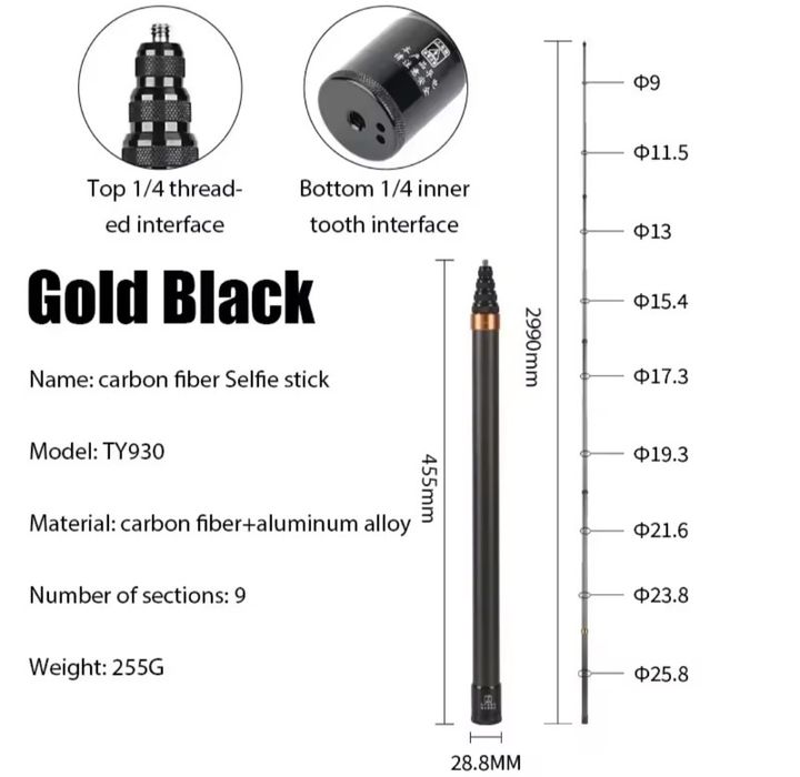 Insta360x4 Insta360x3 Selfiestick 3 metry NOWY gopro xiaomi sjcam itp