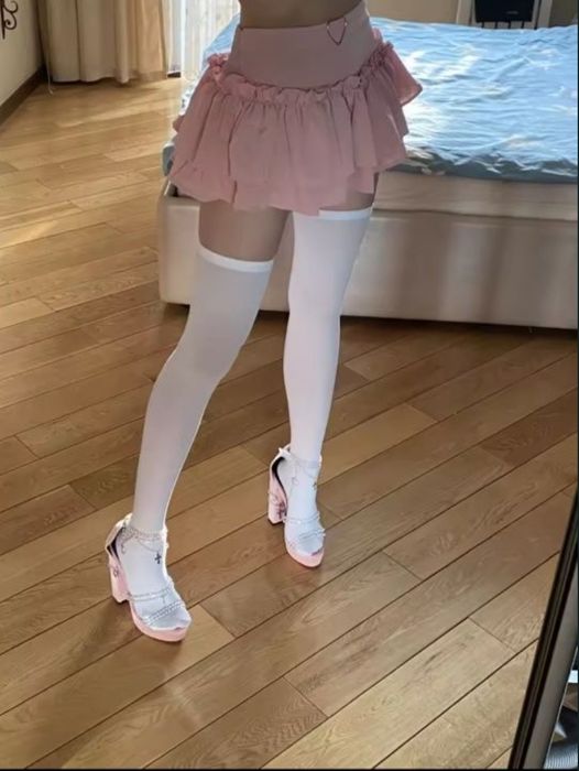 розовая милая юбка