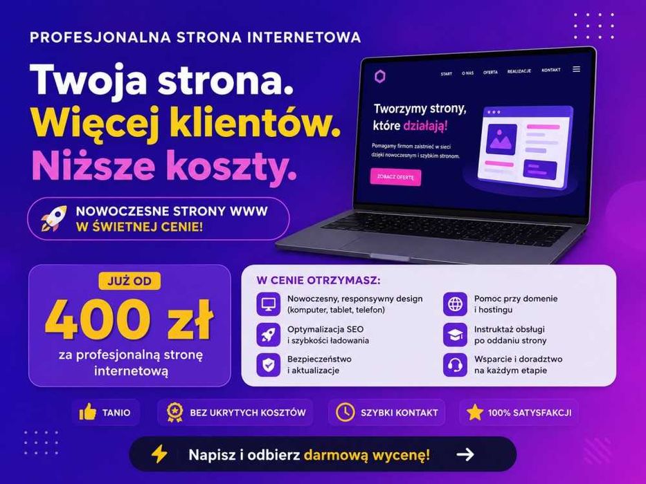 Strony internetowe – tanio i solidnie