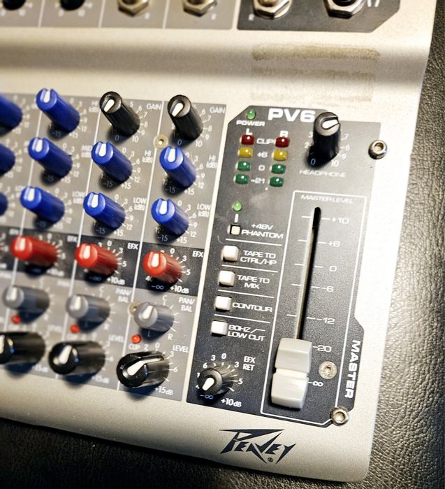 Mikser audio Peavey PV6 w idealnym stanie