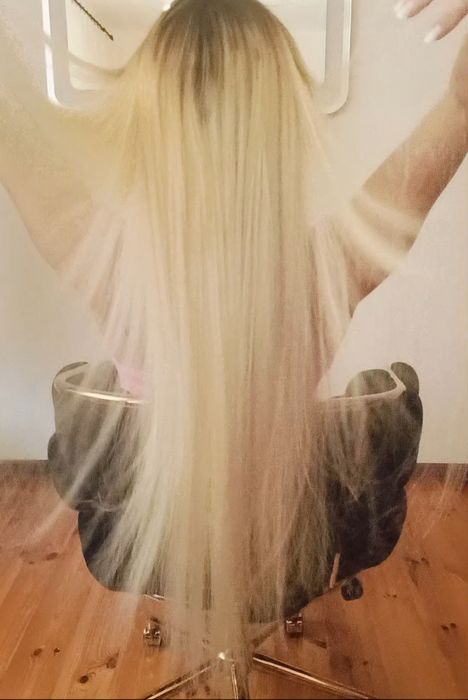 Włosy dziewicze perłowy platynowy blond 50cm