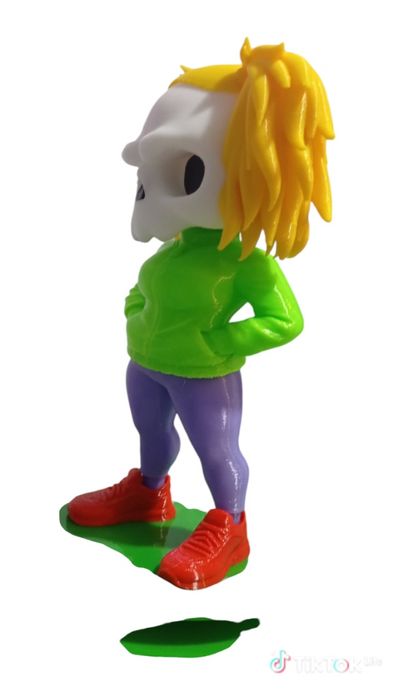 3д статуетка  скелет