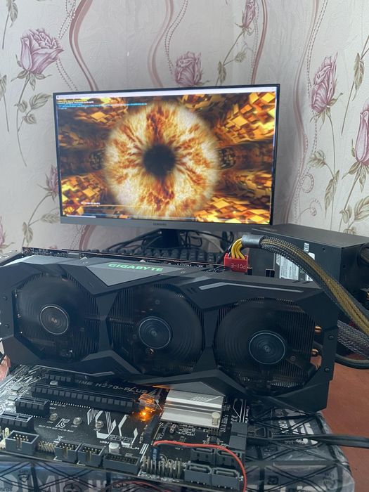 Видеокарта КАКНОВАЯ GIGABYTE RX 5600 XT  8GB MSI MECH OC. и ОБМЕН