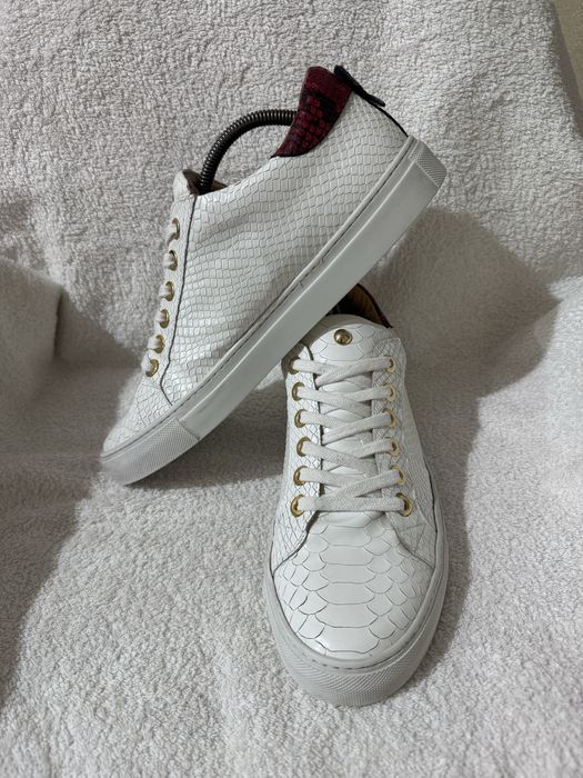 Кеды кроссовки сникерсы giuliano galiano 43p белые кожа