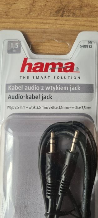 Kabel audio z wtykiem jack hama nowy