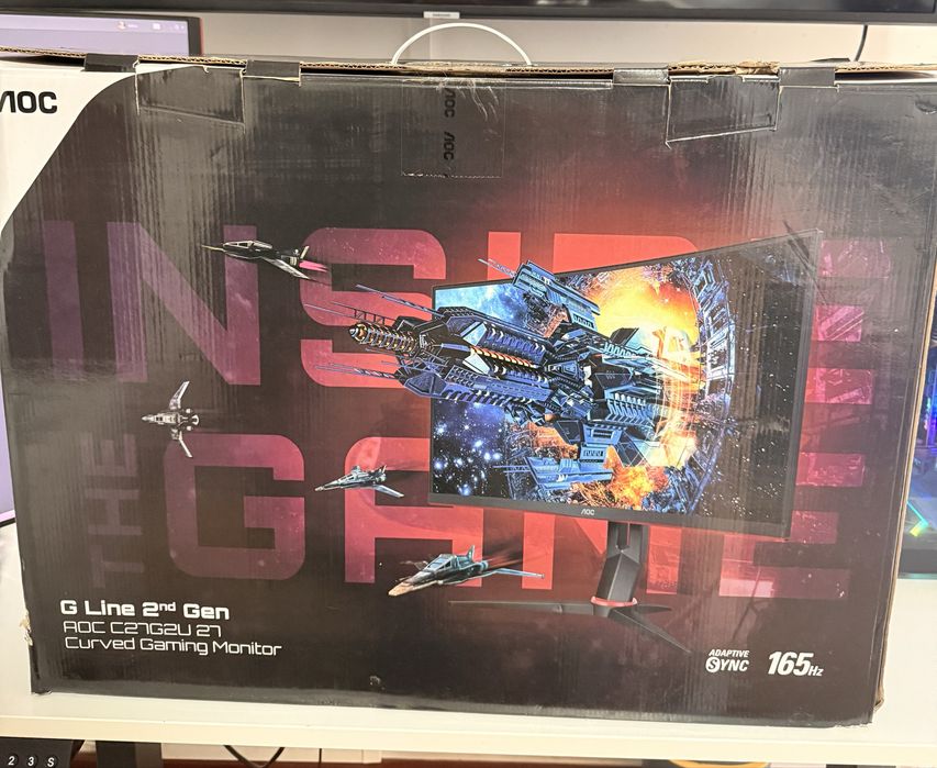Monitor Gaming 27” Curvo 165Hz – Em Perfeito Estado