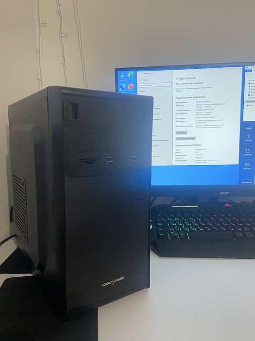 ПК Системний блок А6-5400К ОЗУ 10ГБ/HDD 320Гб Win10+Office