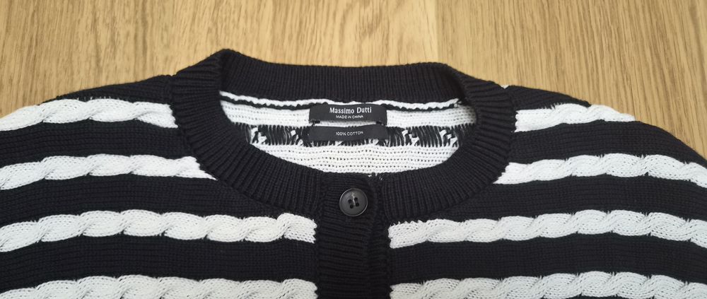 Gruby sweter  warkocze Massimo Dutti 36 38