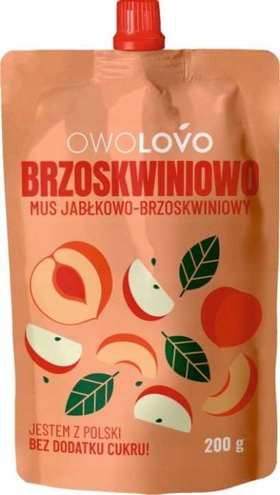 16xOwolovo mus jabłkowo-brzoskwiniowy 200g