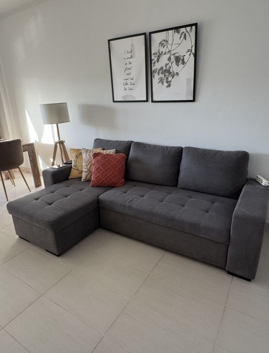 Sofa Chaise Longue com cama 250cm