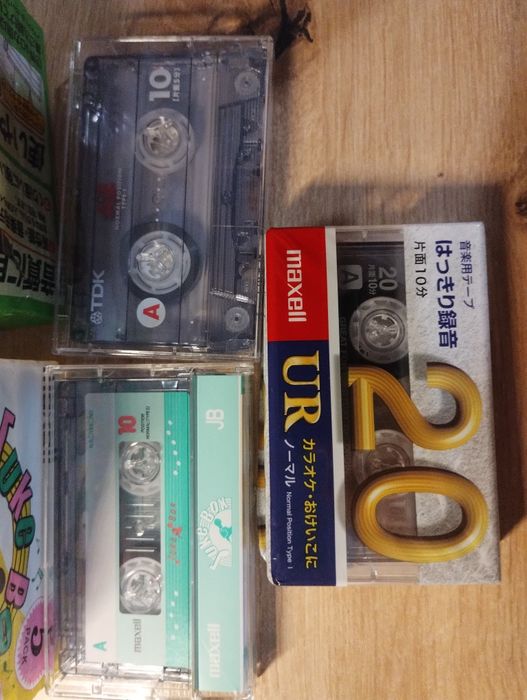 Набір з 10 аудіокасет Maxell та TDK (10 та 20 хв).Японія, Стан NOS!