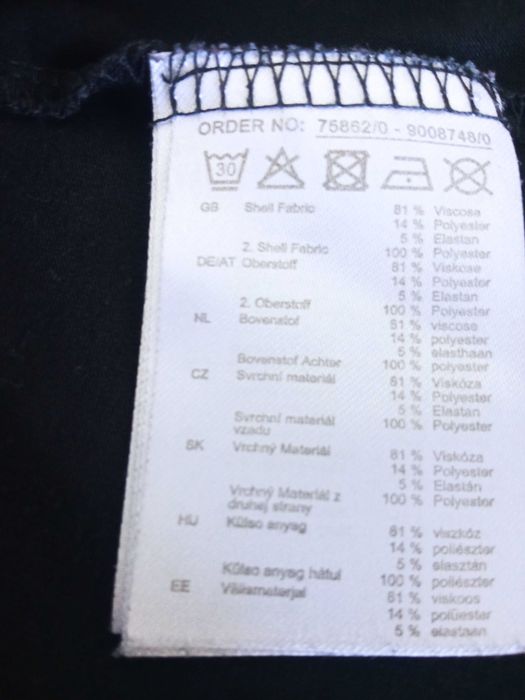 Czarna bluzeczka damska wiskoza r M/L