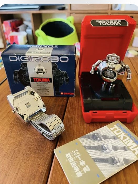 Zegarek Tokima Digirobo Robot Transformer  na rękę  1983 Japonia