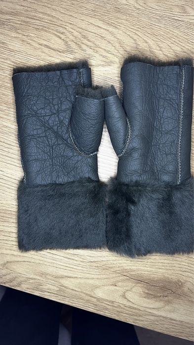 Митенки варежки перчатки из натуральный меха