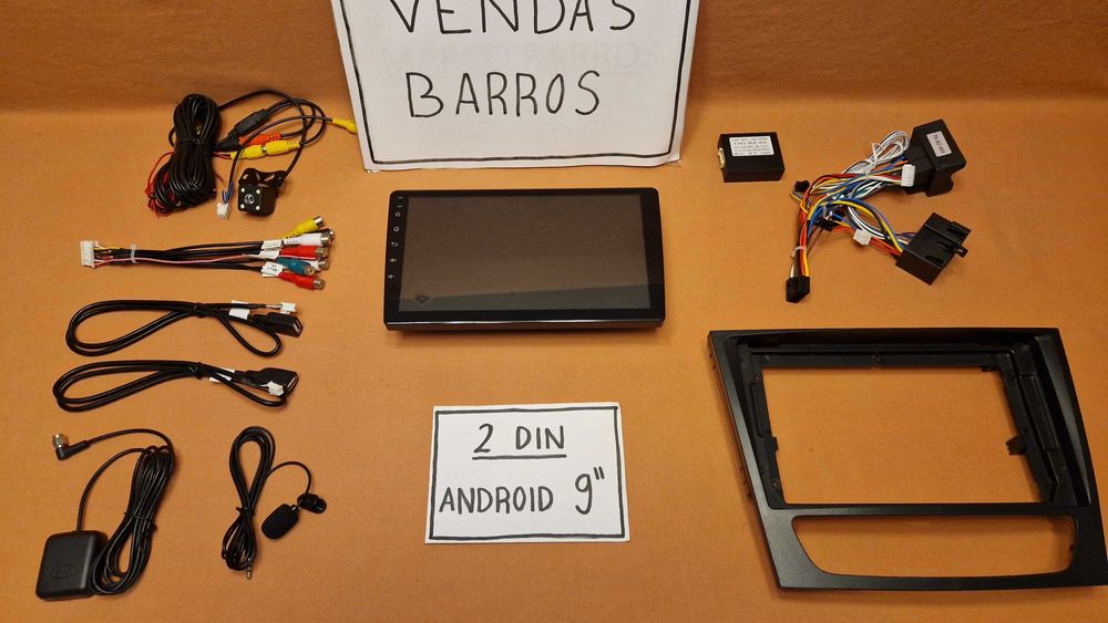 (NOVO) Rádio 2DIN 9" [4+64GB]• Mercedes Classe E (E220) • Android W211