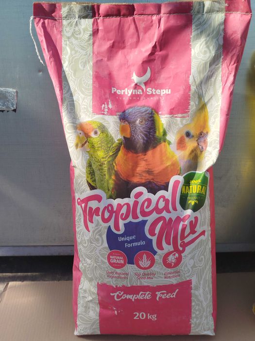 Корм для нерозлучників, корелл , монахів (середніх папуг), 20кг