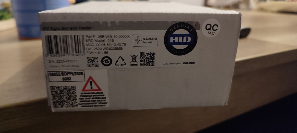 Czytnik linii papilarnych HID Reader Signo 25B