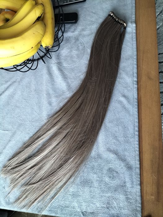 Nowe Włosy  blond z pasemkami doczepiane na gumce