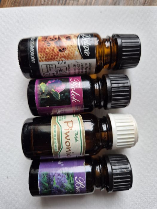 4 x Olejek eteryczny Piwonia Bez Fiołek Miód Cynamon