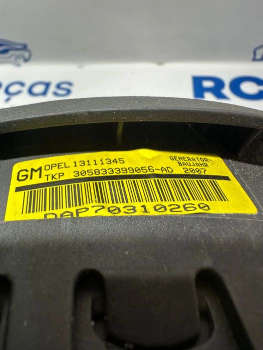 Airbag Volante Condutor GM Opel Astra H 13111345 2004 - 2009