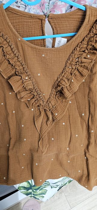 Koszula the miracle makers brązowa w złote kropki M do karmienia ciąża