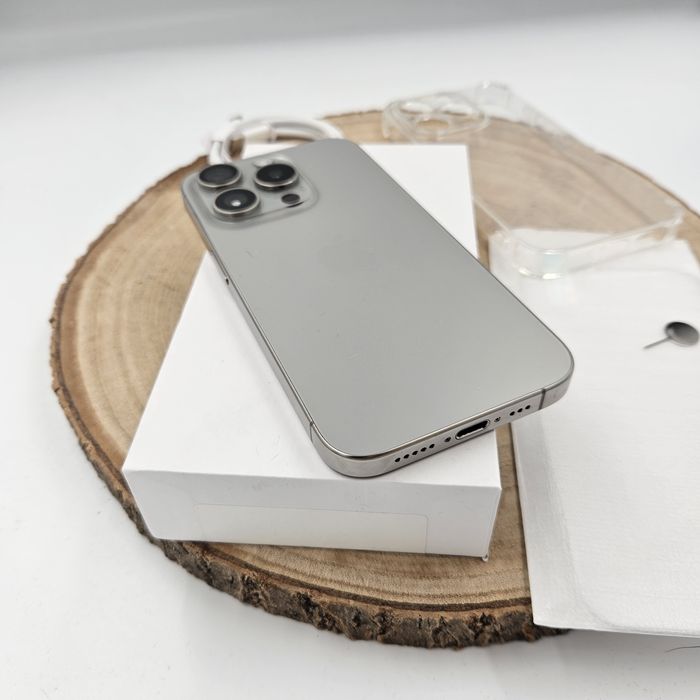 iPhone 15 Pro Max 256GB Titanium Natural • 97% bateria • GWARANCJA
