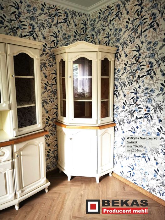 Stylowy Barek Witryna 181 do Salonu Kuchni Bekas Meble Producent