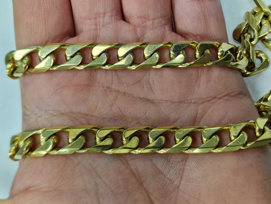 Srebro 925 / Srebrny łańcuch męski/ Złocony/ 925/ 93.20 gram/ 60cm