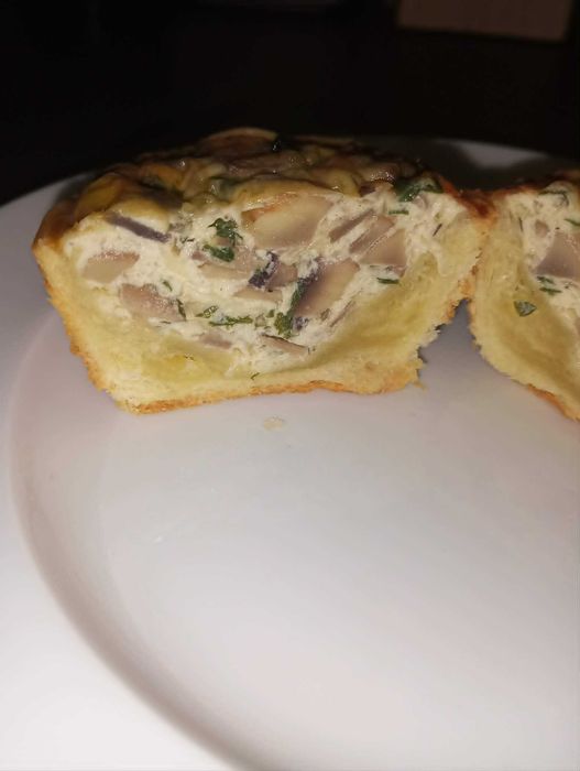 Quiche Artesanal de Cogumelos e Natas